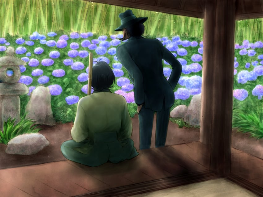 jigen daisuke and ishikawa goemon xiii (lupin iii) drawn by goekakisan_(adelma)