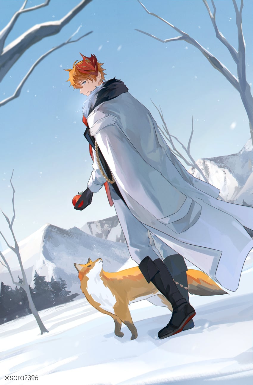 tartaglia (genshin impact) drawn by sora2396