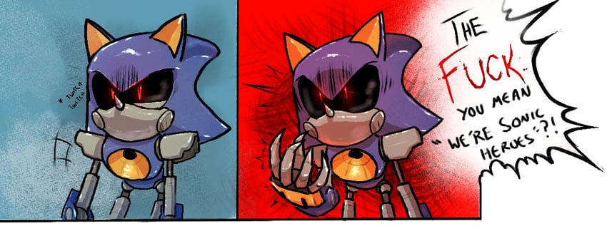 metal sonic (sonic and 1 more) drawn by elytrasartowo