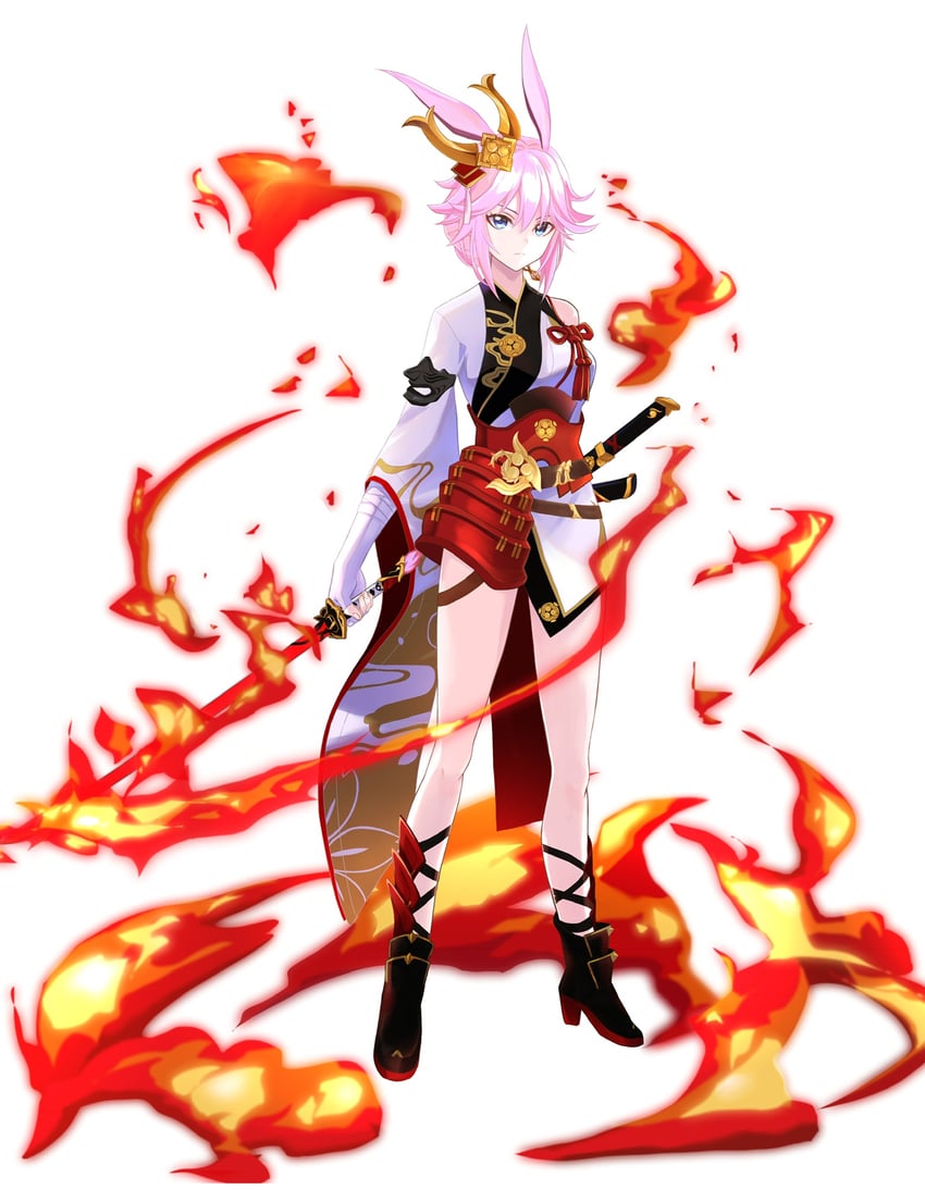 yae sakura (honkai and 1 more) drawn by pinky_iwata