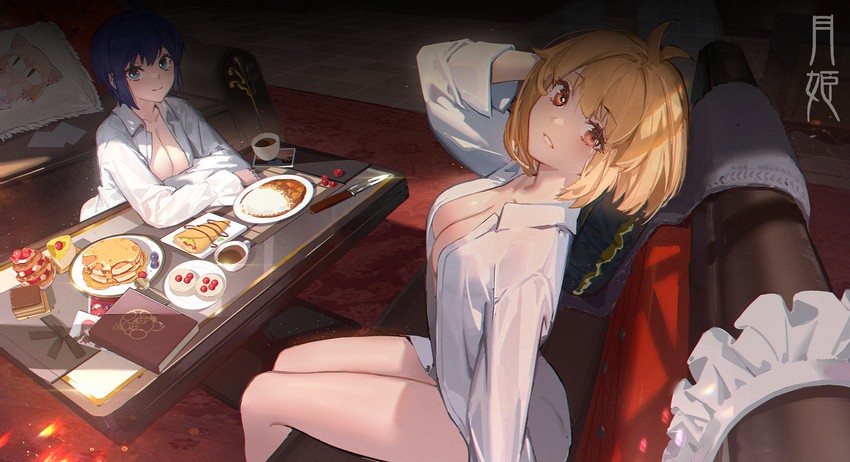 arcueid brunestud, ciel, neco-arc, and nasu kinoko (tsukihime and 1 more) drawn by feixiang_de_huojiren