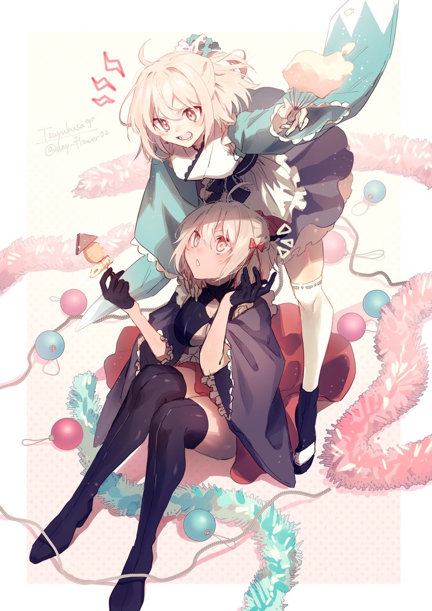 okita souji and okita souji alter (fate and 1 more) drawn by tsuyukusa_(eeta7273)