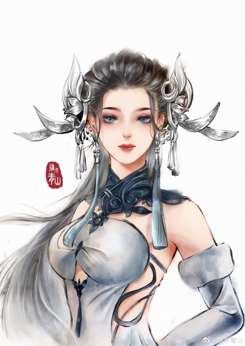 bai yijun (meng ta xue mi cheng) drawn by huai_shui_qingshan