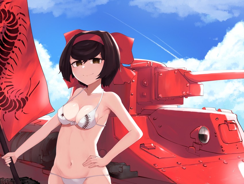 tsuruki shizuka (girls und panzer and 1 more) drawn by kurokimono001