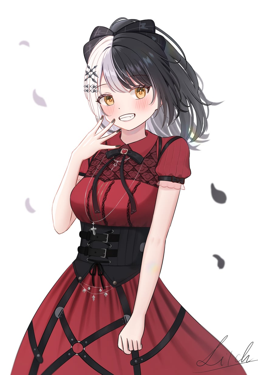 shiori novella (hololive and 1 more) drawn by litch1801