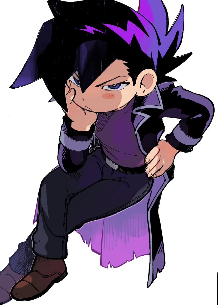 manjoume jun (yu-gi-oh! and 1 more) drawn by wahootarou