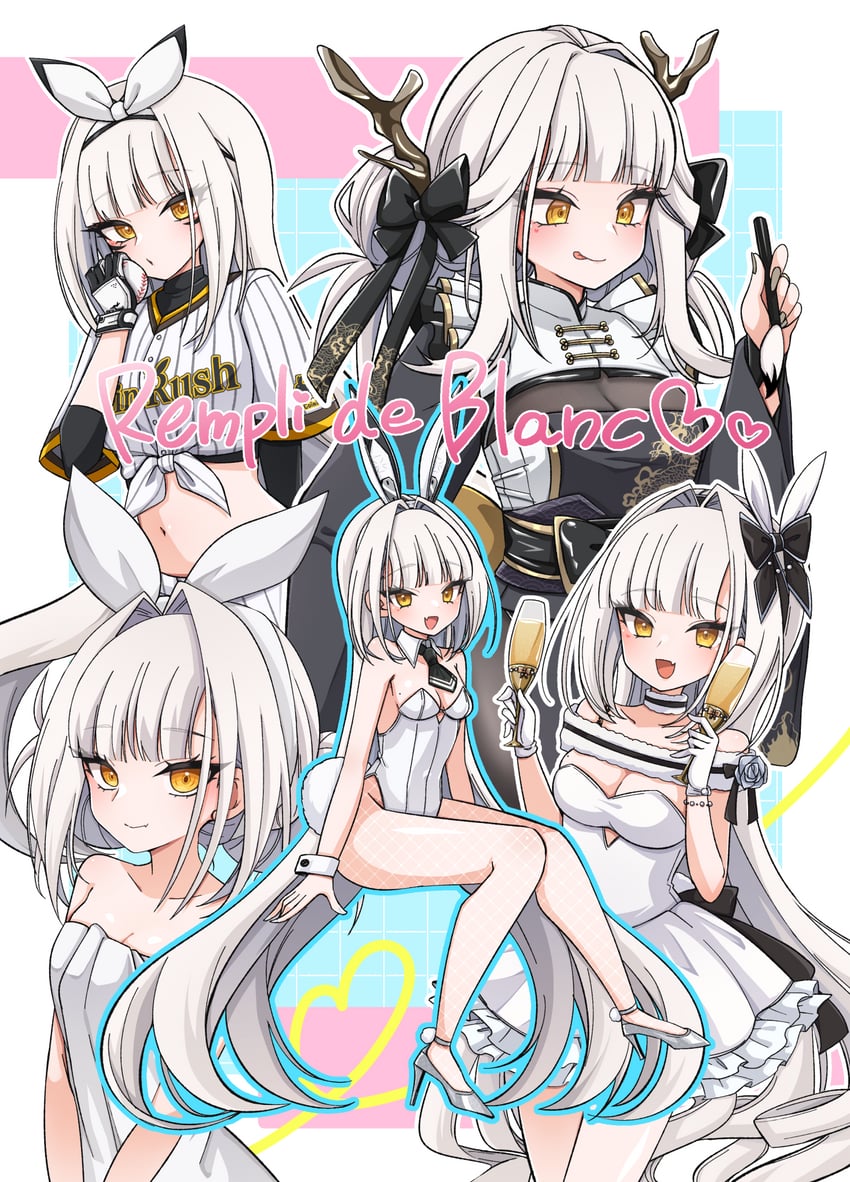 blanc (goddess of victory: nikke and 1 more) drawn by chiji_komari