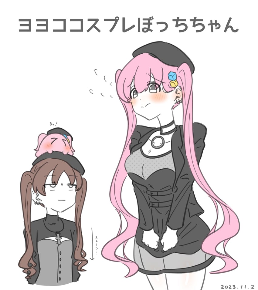 gotoh hitori and ootsuki yoyoko (bocchi the rock!) drawn by xalice22