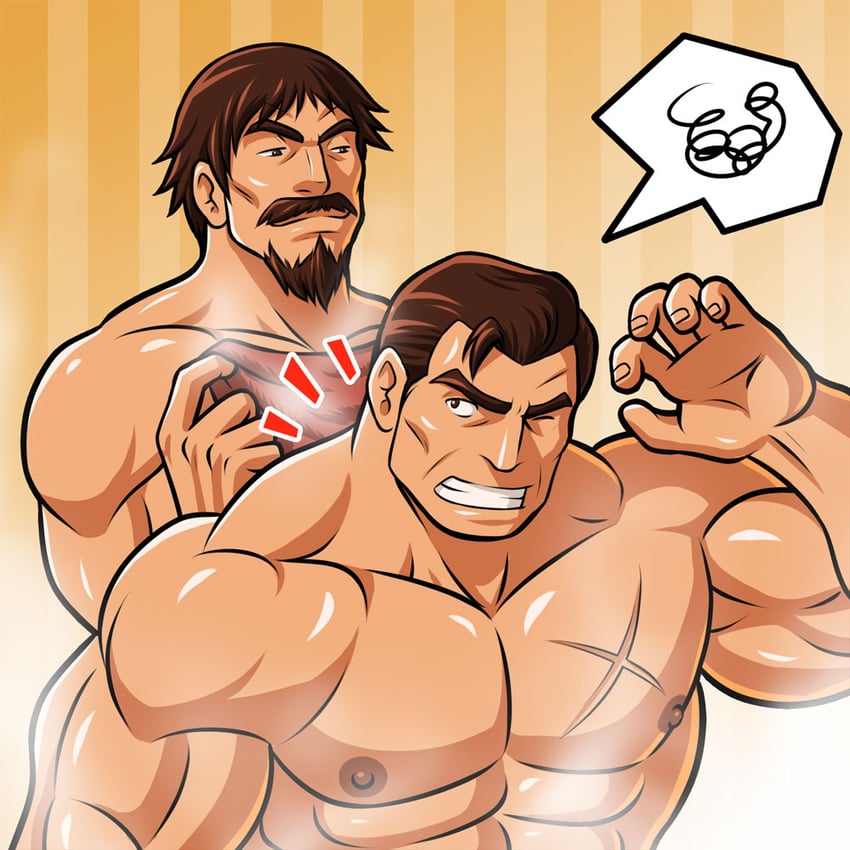 takuma sakazaki and kusanagi saishu (the king of fighters) drawn by zelo-lee