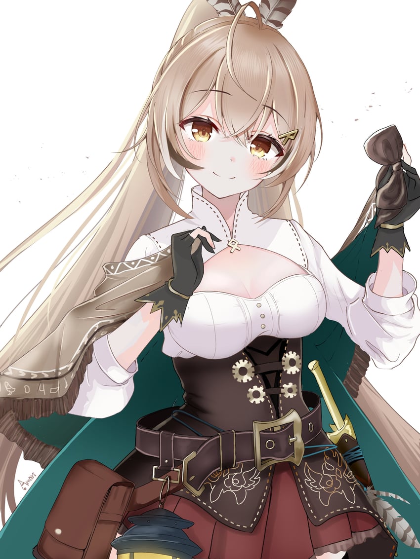 nanashi mumei (hololive and 1 more) drawn by laki_amari