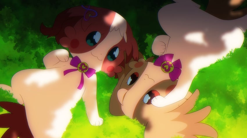 inukai komugi and inukai iroha (precure and 1 more) drawn by @est@