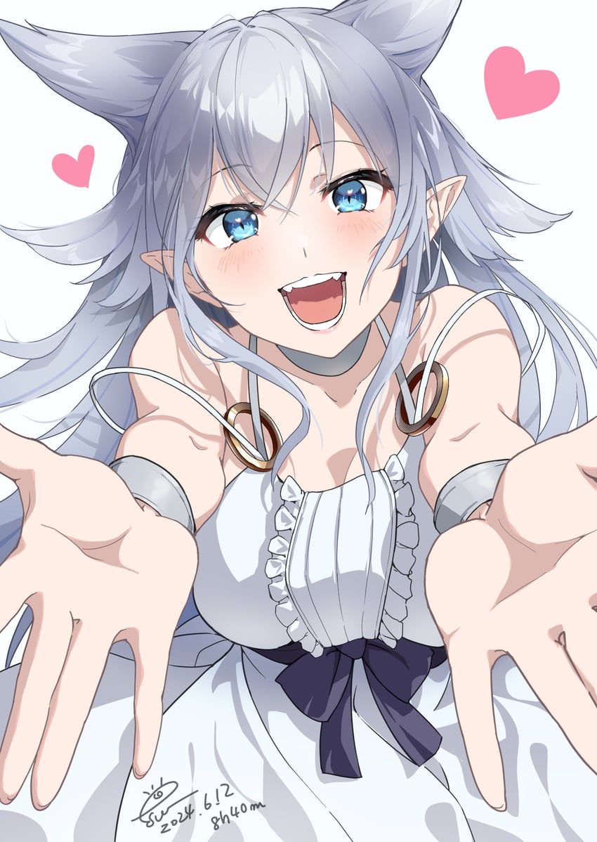 fenrys (lv2 kara cheat datta moto yuusha kouho no mattari isekai life) drawn by esw_artca