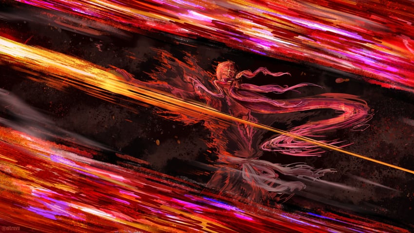 yamamoto-genryuusai shigekuni (bleach and 1 more) drawn by nitrovu