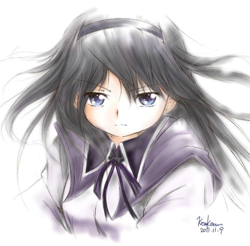 akemi homura (mahou shoujo madoka magica) drawn by kem_kem