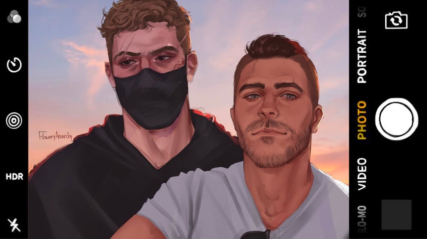 ghost and soap (call of duty and 1 more) drawn by floweryanarchy
