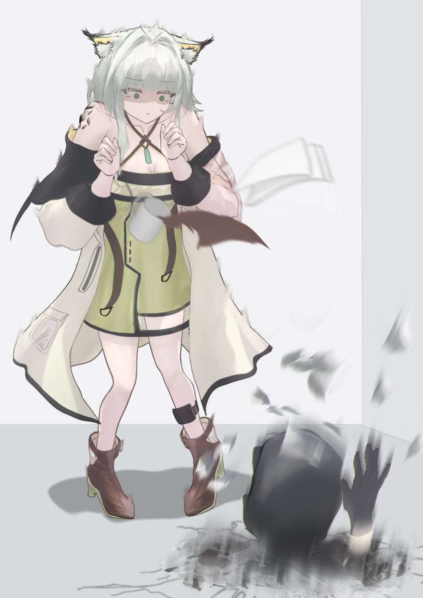 doctor and kal'tsit (arknights) drawn by mebe_(teadia_violet)