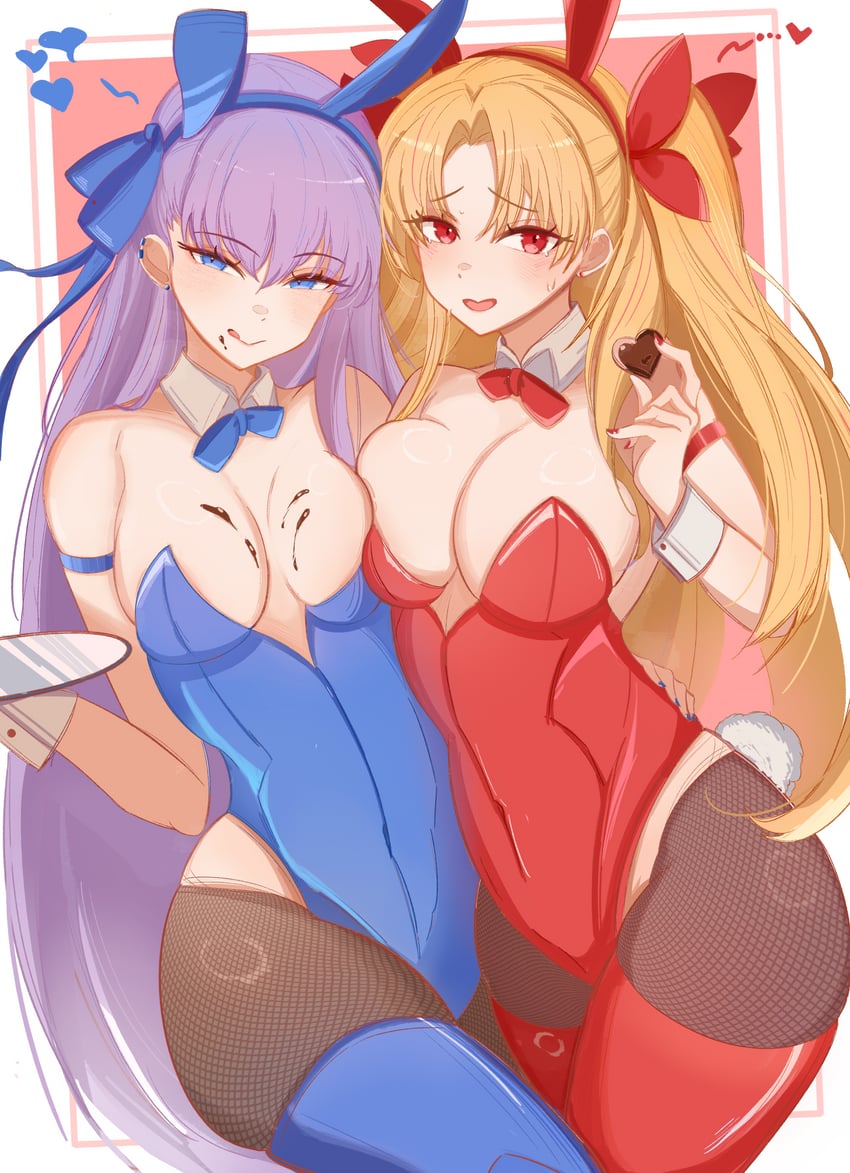 ereshkigal, meltryllis, and daicon bunny girl (fate and 1 more) drawn by 0nineo9