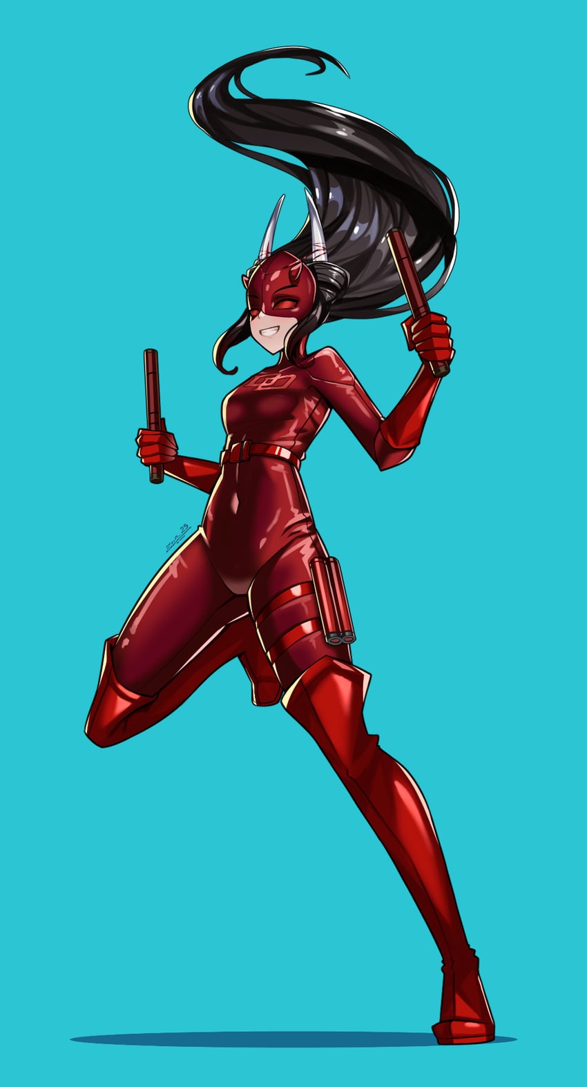 hatsuzuki and daredevil (azur lane and 1 more) drawn by zer0z_vi
