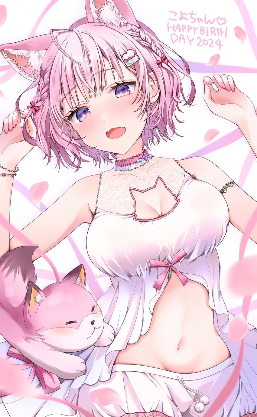 hakui koyori and kokoro (hololive) drawn by kochitora_9
