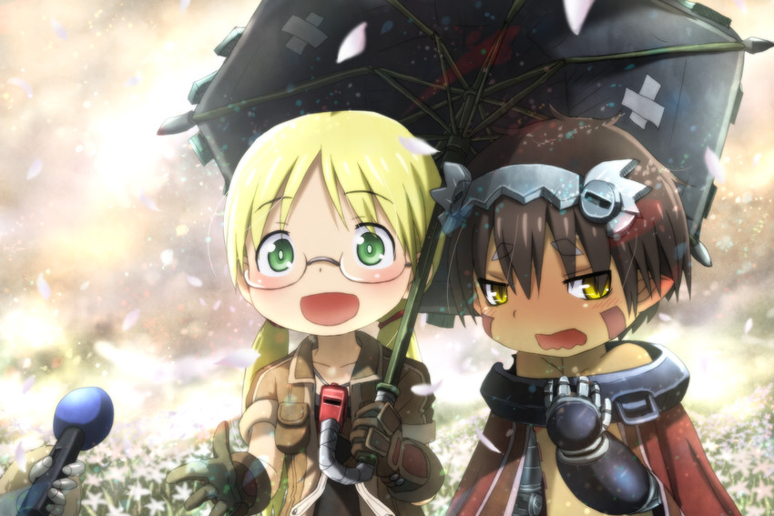 nanachi, reg, and riko (made in abyss) drawn by genya_(genya67)