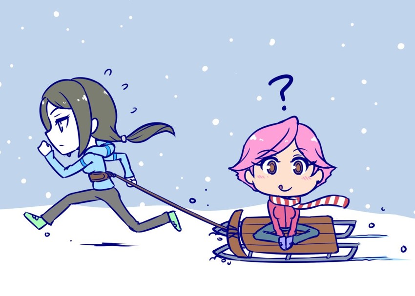 villager and wii fit trainer (super smash bros. and 2 more) drawn by akairiot