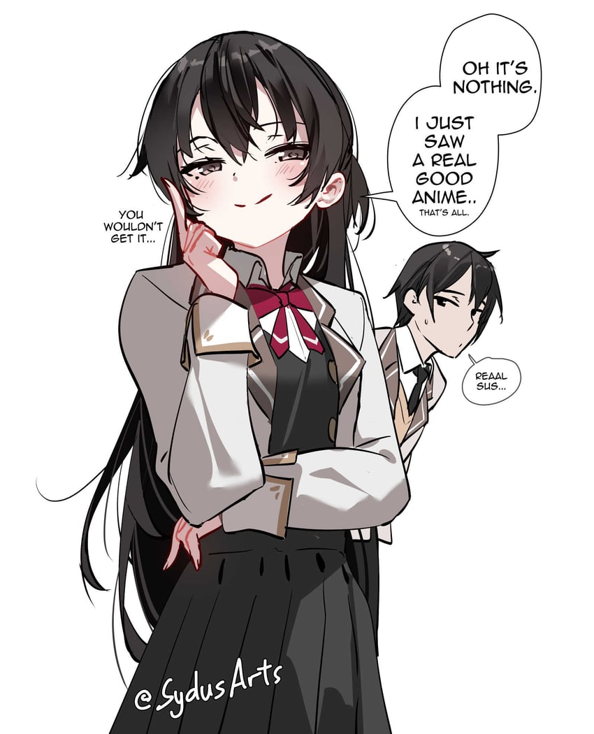 suou yuki and kuze masachika (ore no imouto ga konna ni kawaii wake ga nai and 1 more) drawn by sydus