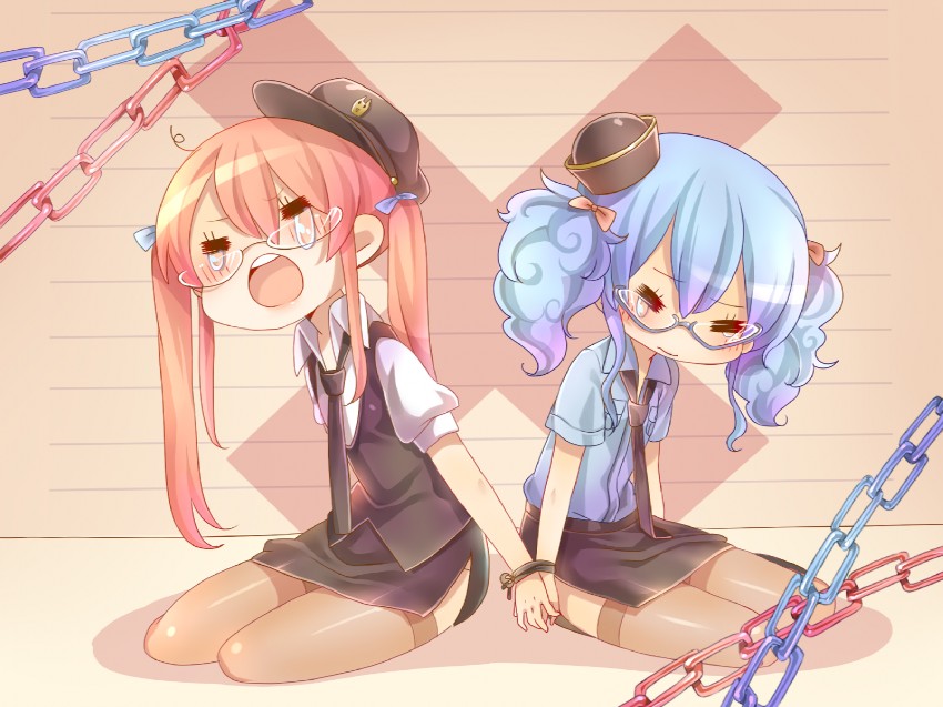 momobako and aihara kaori (vocaloid and 2 more) drawn by rojiko