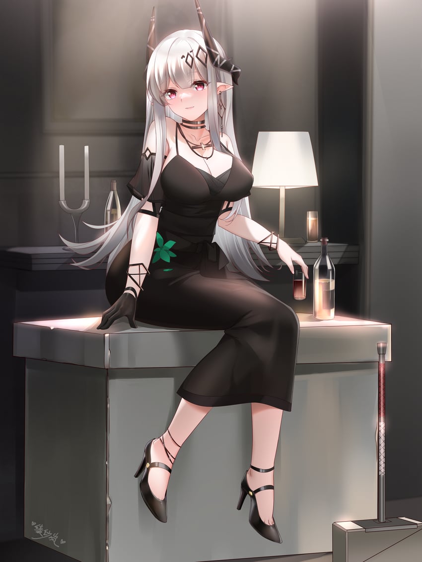 mudrock (arknights) drawn by lingshalan