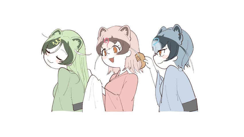 kamaji, kamamitsu, and kamaichi (kemono friends) drawn by chicha_(chi_cha_rigbo)