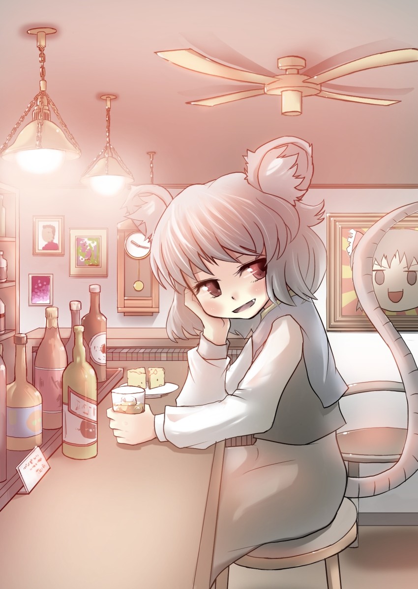 hakurei reimu and nazrin (touhou) drawn by gaoo_(frpjx283)