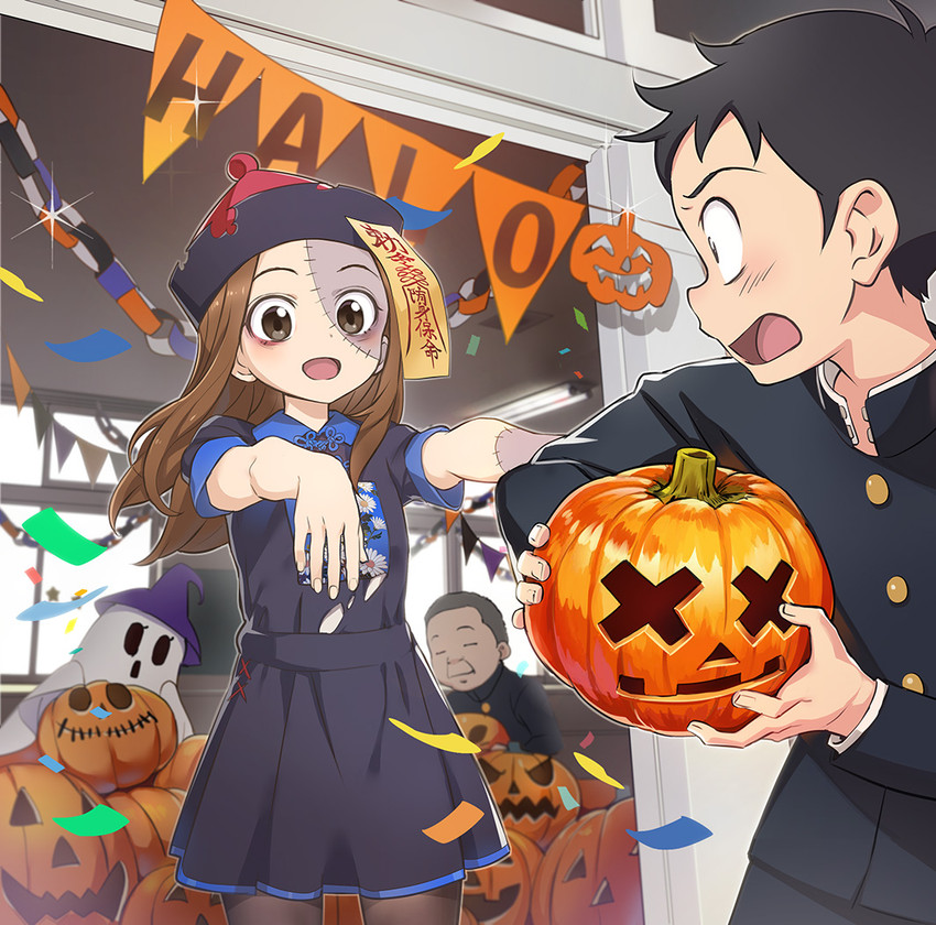 takagi-san and nishikata (karakai jouzu no takagi-san) drawn by nyoro_(nyoronyoro000)
