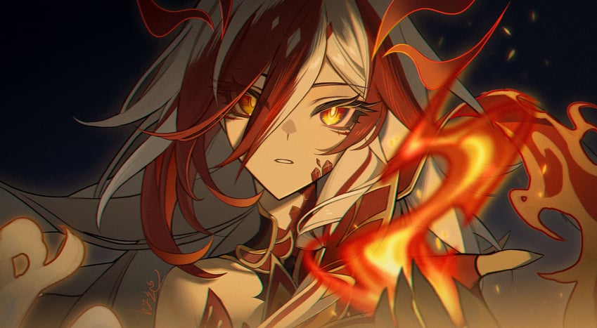 fu hua (honkai and 1 more) drawn by sanseling
