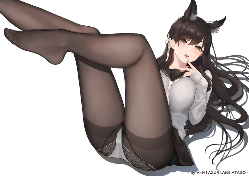 atago (azur lane) drawn by abab_xiaxia