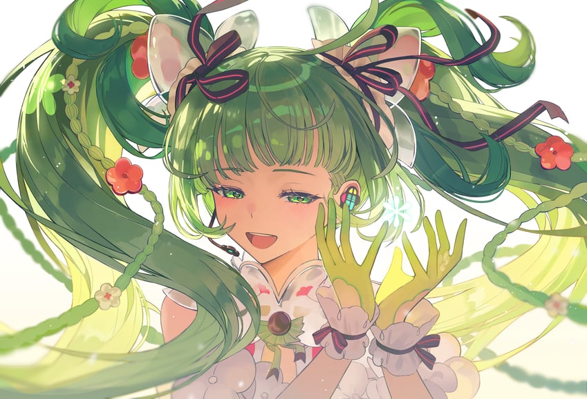 hatsune miku (vocaloid and 1 more) drawn by nun_nu