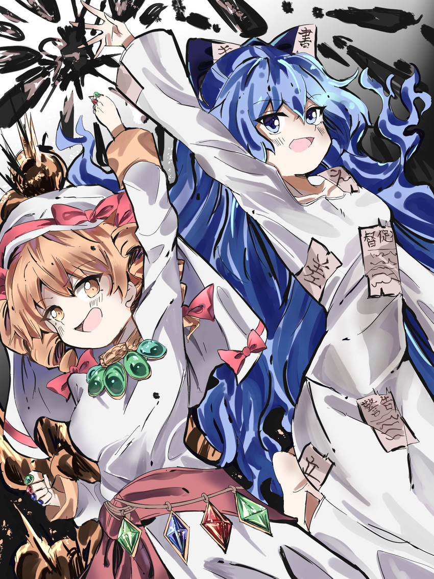 yorigami shion and yorigami jo'on (touhou and 1 more) drawn by sutaku77224