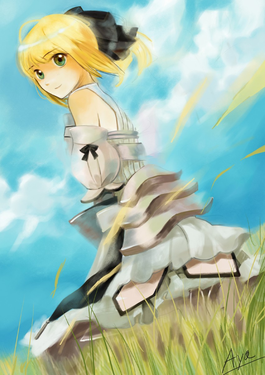artoria pendragon and saber lily (fate and 2 more) drawn by tsukushi_ayaka