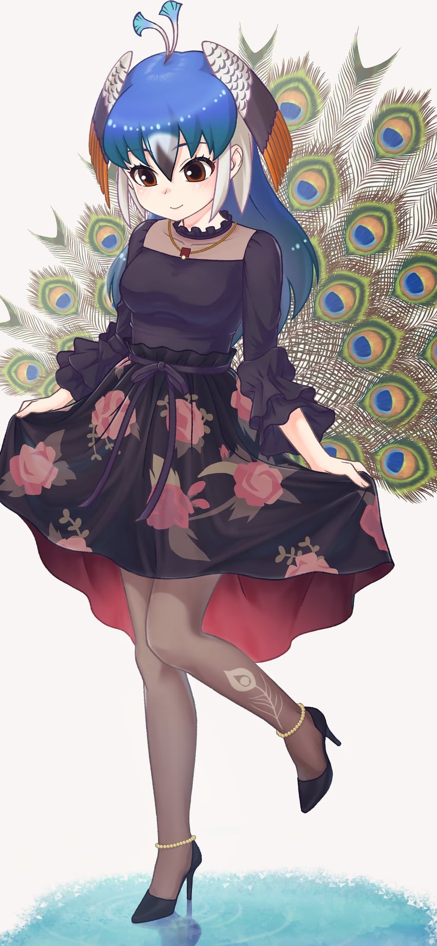 peafowl (kemono friends and 1 more) drawn by hoshino_mitsuki