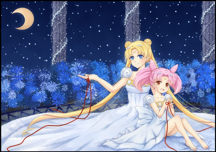 tsukino usagi, chibi usa, princess serenity, and small lady serenity (bishoujo senshi sailor moon) drawn by lyra-kotto