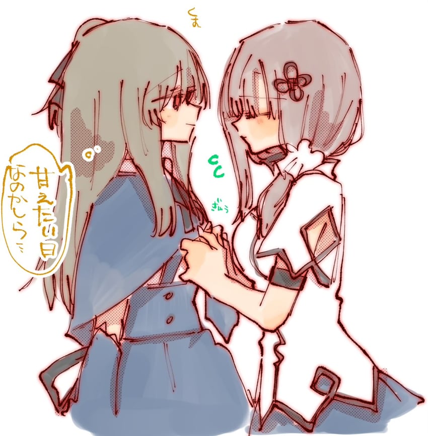 kuo shenlin and wang yujia (assault lily) drawn by rui_rui_rui0122