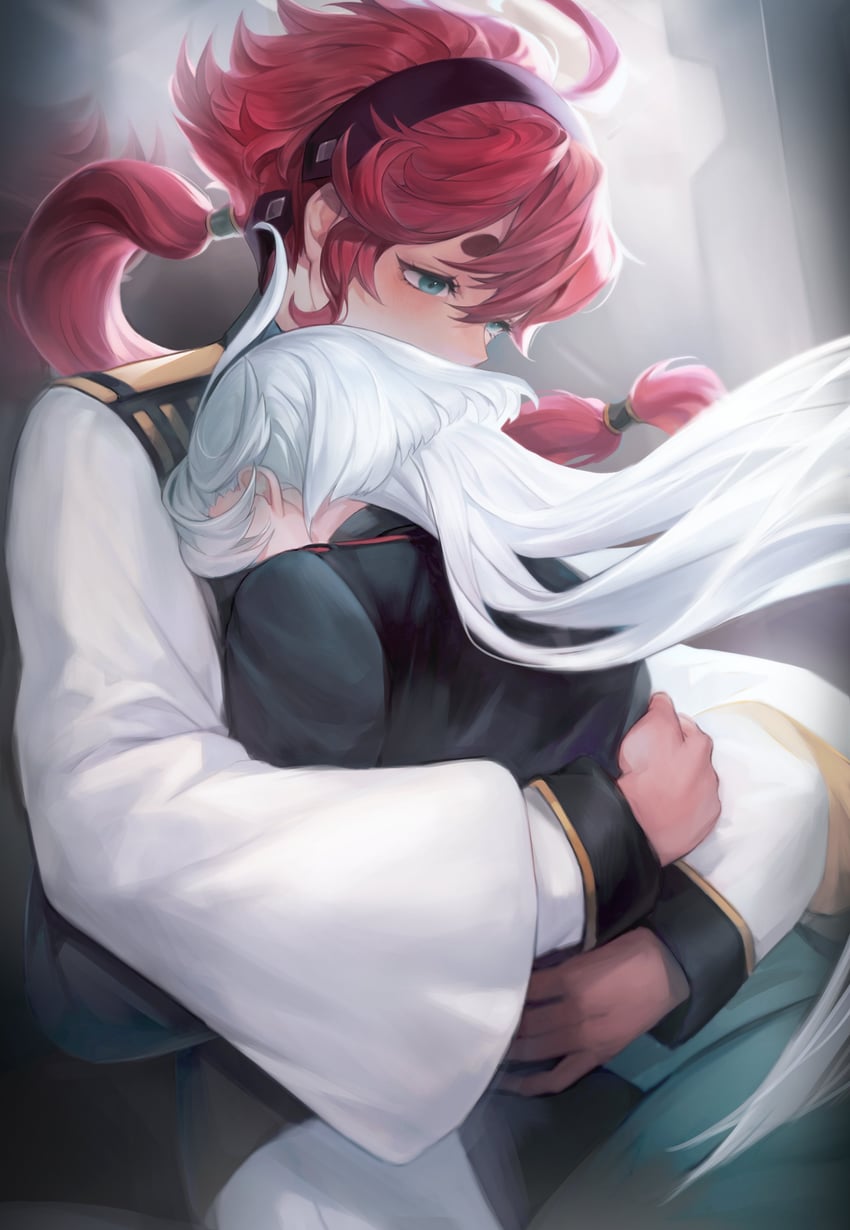 suletta mercury and miorine rembran (gundam and 1 more) drawn by boony2789