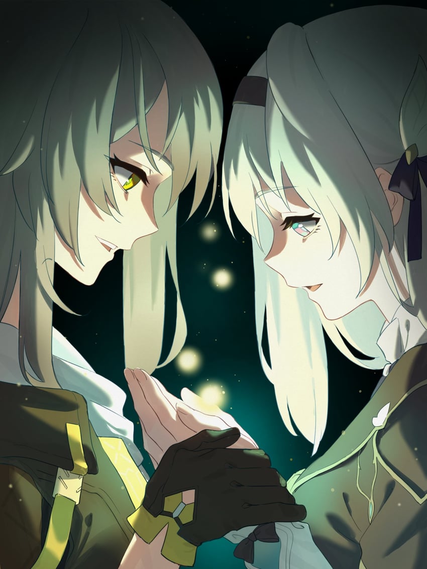 trailblazer, firefly, and stelle (honkai and 1 more) drawn by amenoki
