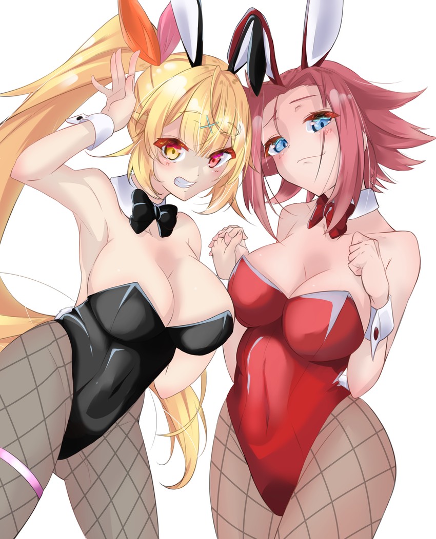 kouzuki kallen and hoshikawa sara (nijisanji and 1 more) drawn by waduki