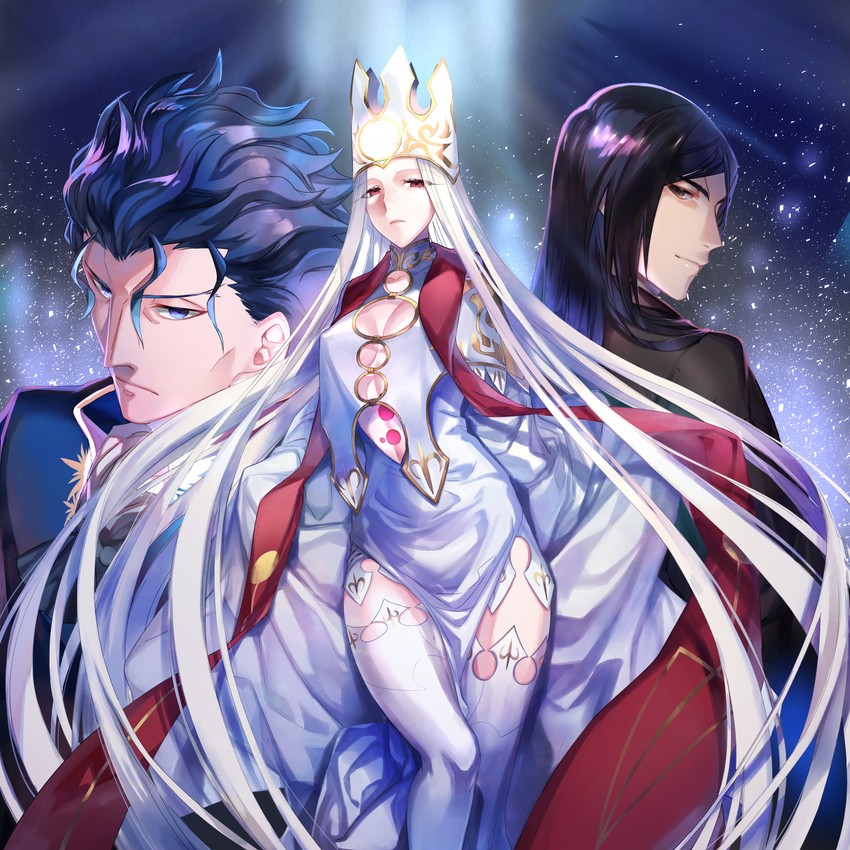 makiri zolgen, justeaze lizrich von einzbern, and tohsaka nagato (fate and 1 more) drawn by ycco_(estrella)