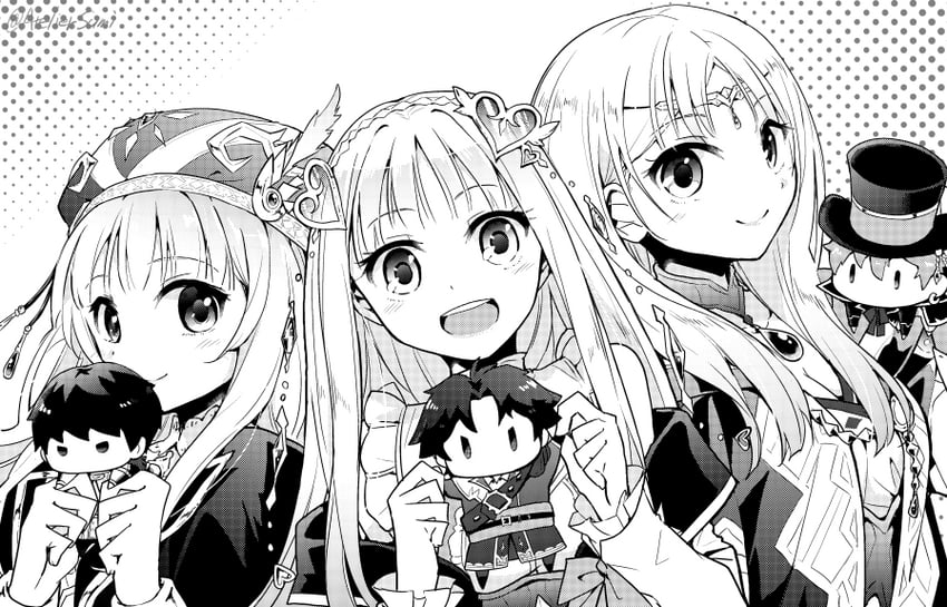 rorolina frixell, sterkenburg cranach, elmerulia frixell, piana, ficus finis, and 1 more (atelier and 1 more) drawn by karasumi_(aiseec)