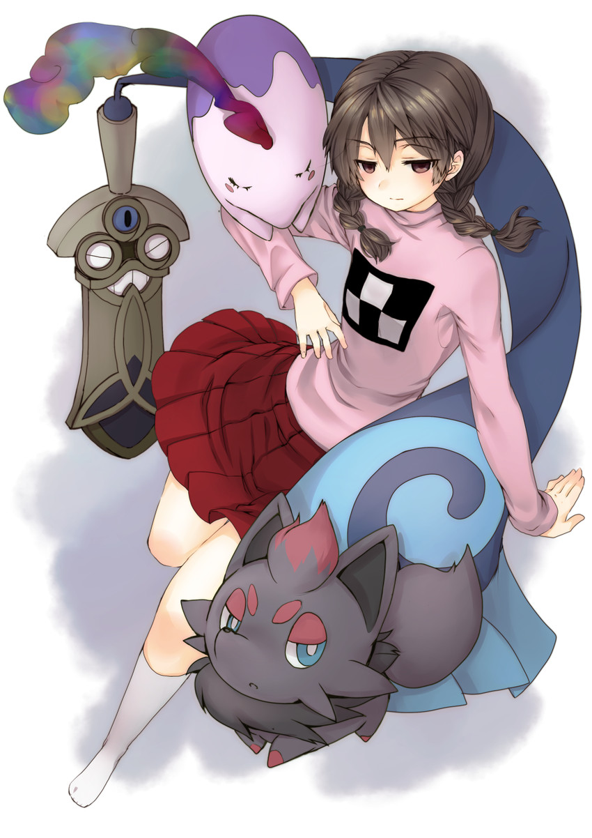 madotsuki, zorua, musharna, and honedge (pokemon and 2 more) drawn by ichinose_natsuki