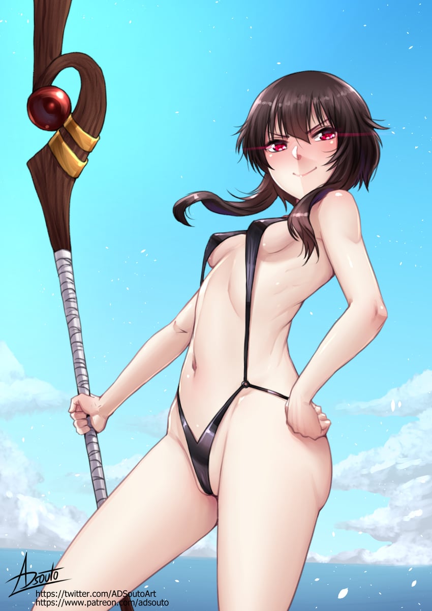 megumin (kono subarashii sekai ni shukufuku wo!) drawn by adsouto