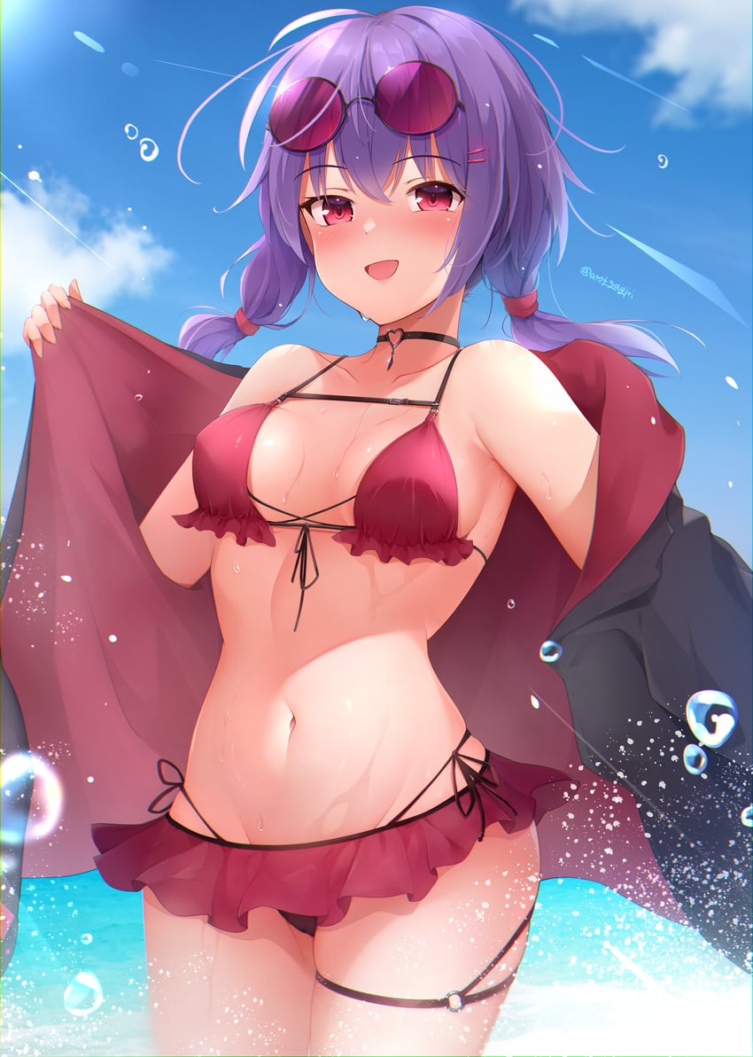 yuzuki yukari (vocaloid and 1 more) drawn by ameno_sagiri_(artist)
