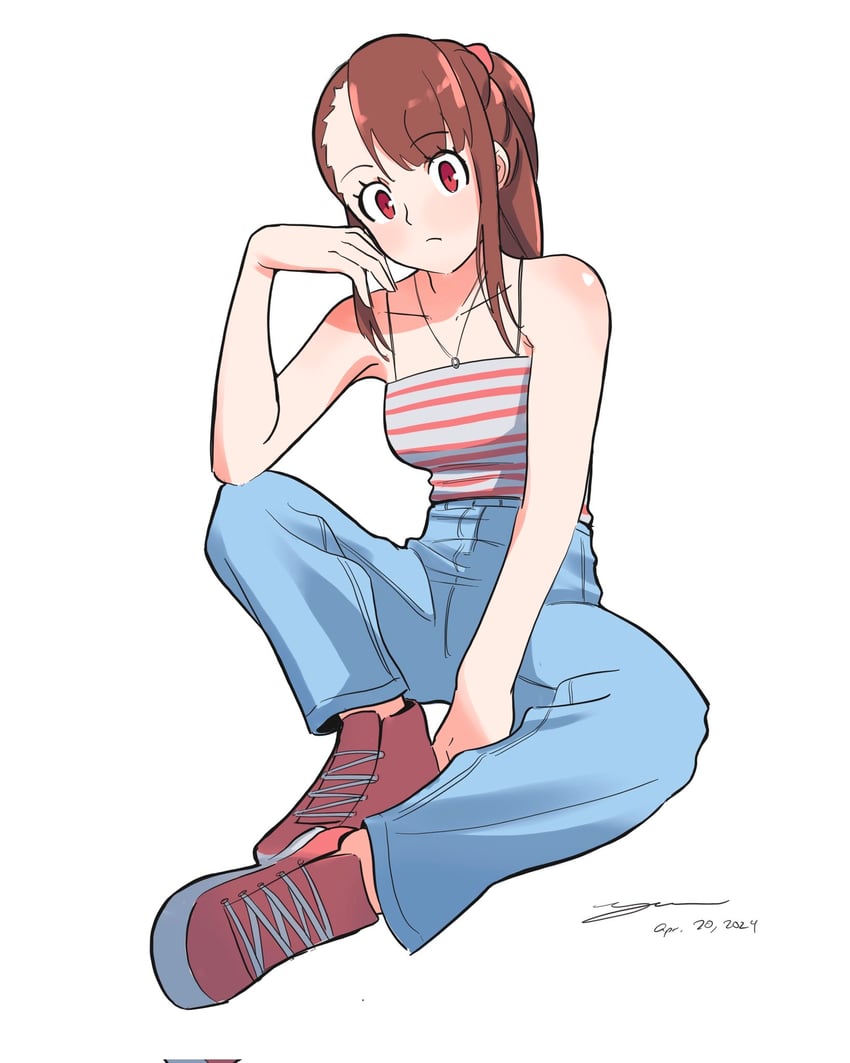 kagari atsuko (little witch academia) drawn by yu_kiyo_enjoyer