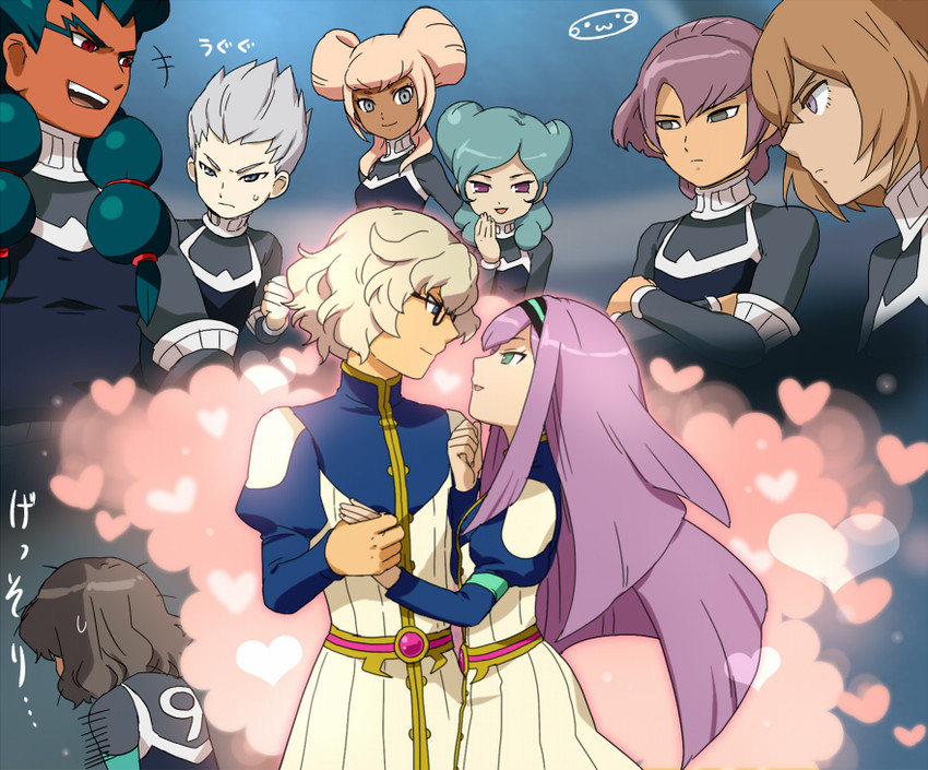 shindou takuto, beta, alpha, einamu, meia, and 4 more (inazuma eleven and 2 more) drawn by mizuhara_aki