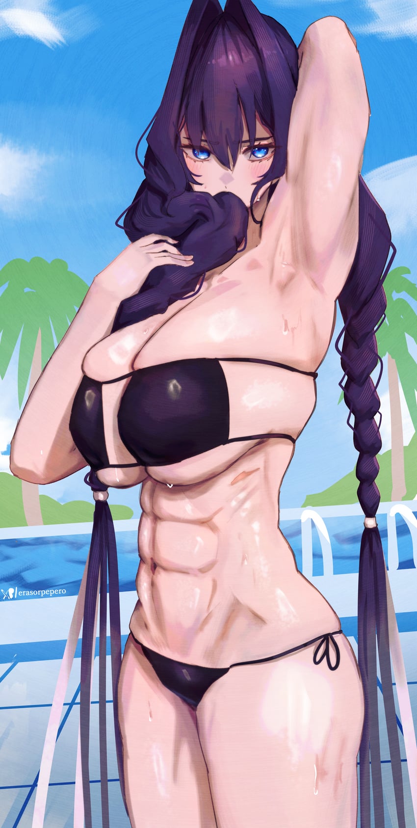 ouro kronii (hololive and 1 more) drawn by erasorpepero